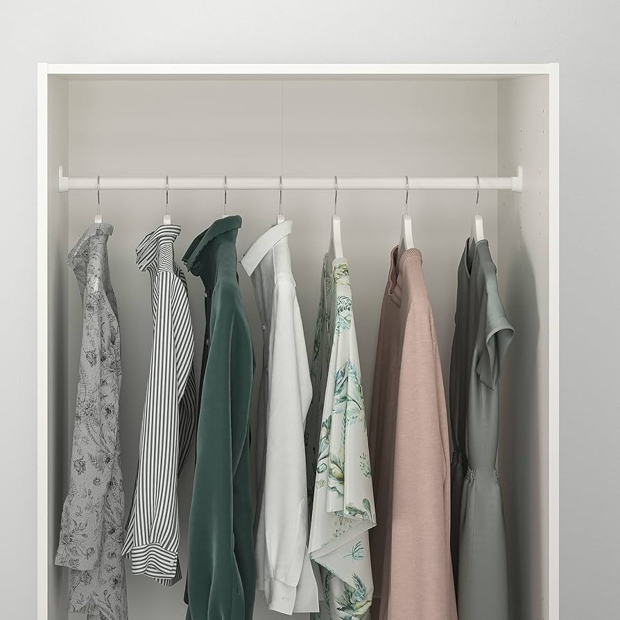 Ikea KLEPPSTAD Wardrobe with 2 Doors, 79 x 176 cm, White